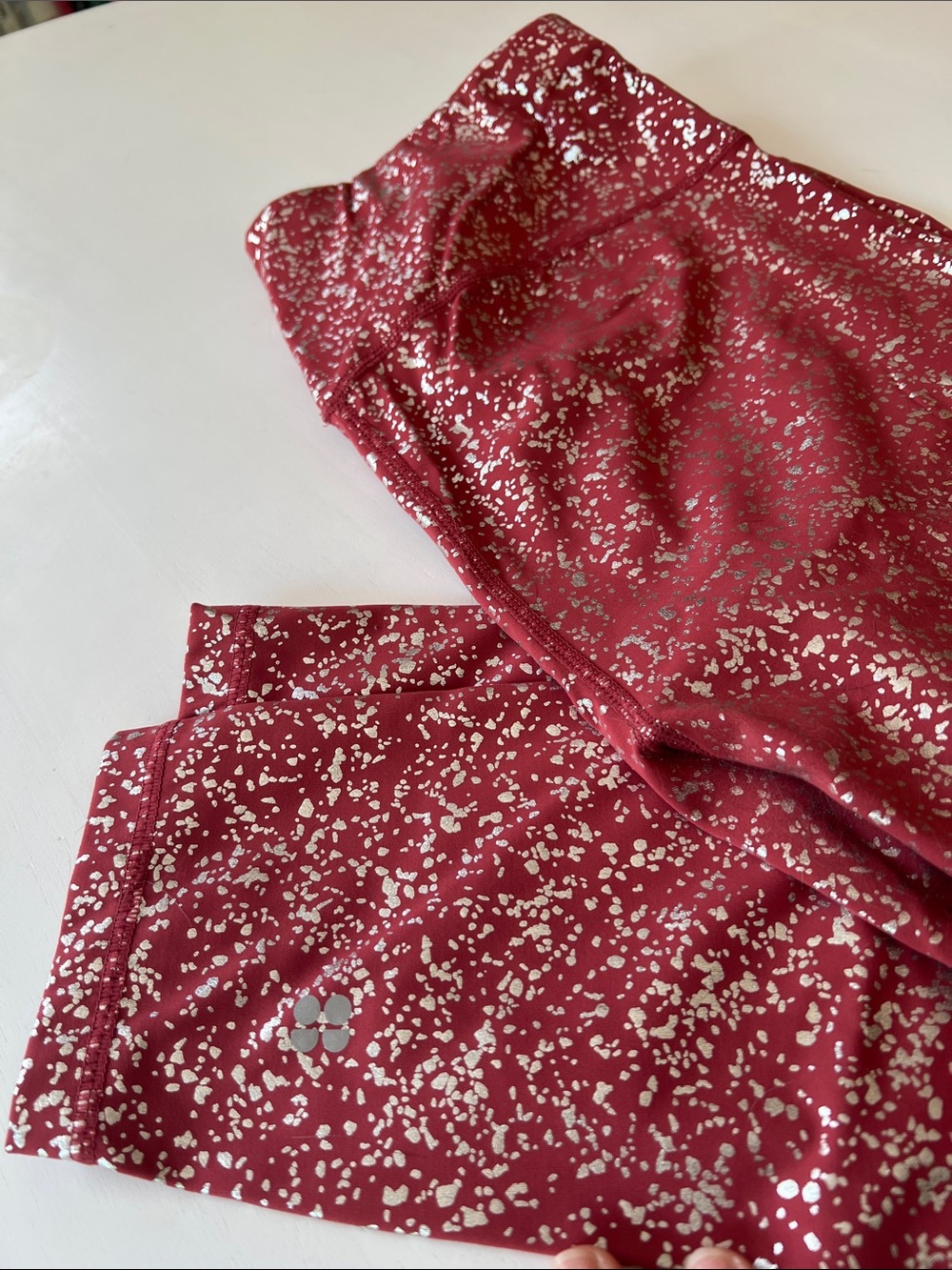 Sweaty Betty Rose-Red 7/8 Performance Leggings